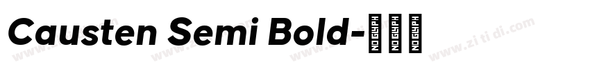 Causten Semi Bold字体转换